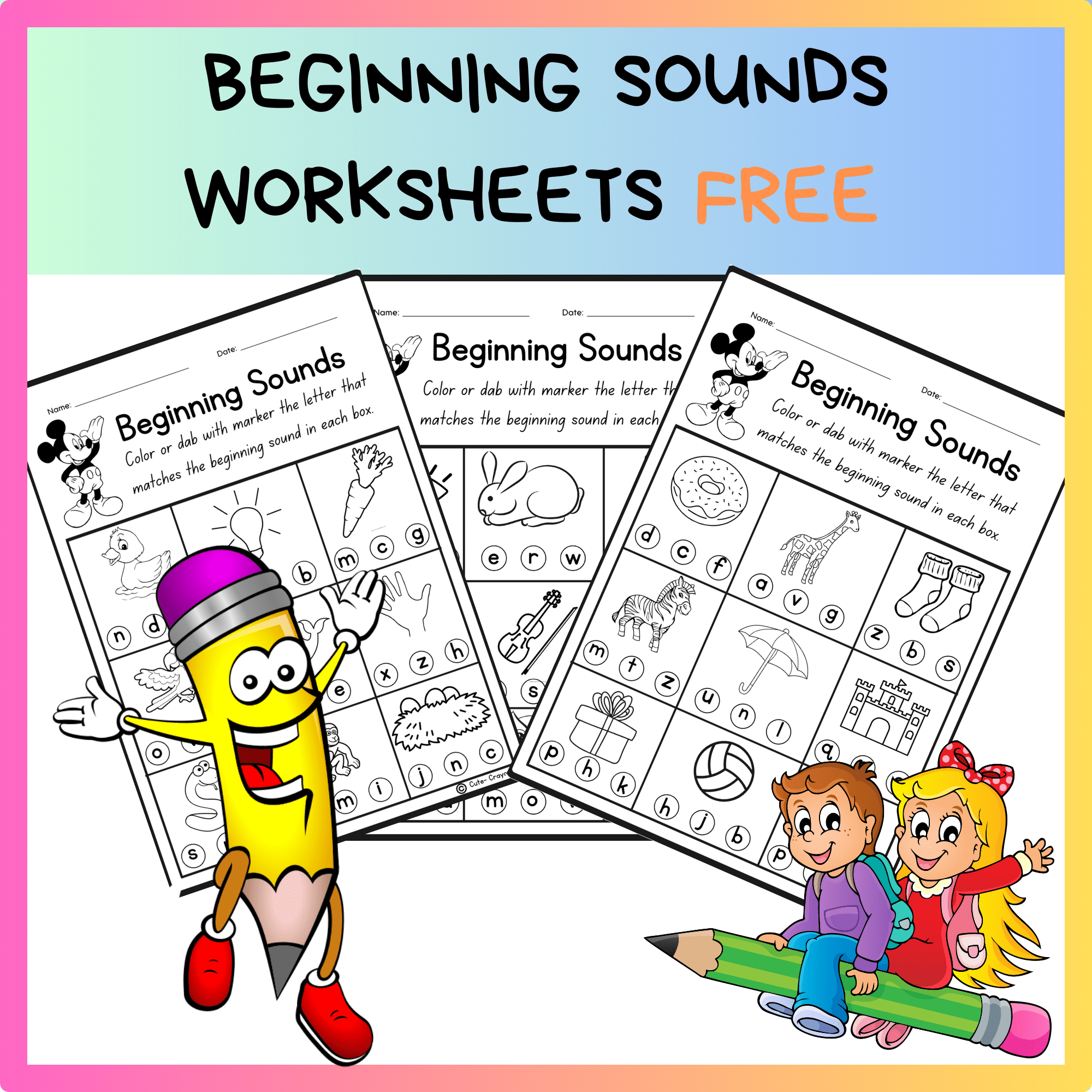 Beginning Sounds Worksheets Free Download Pdf Made By Teachers