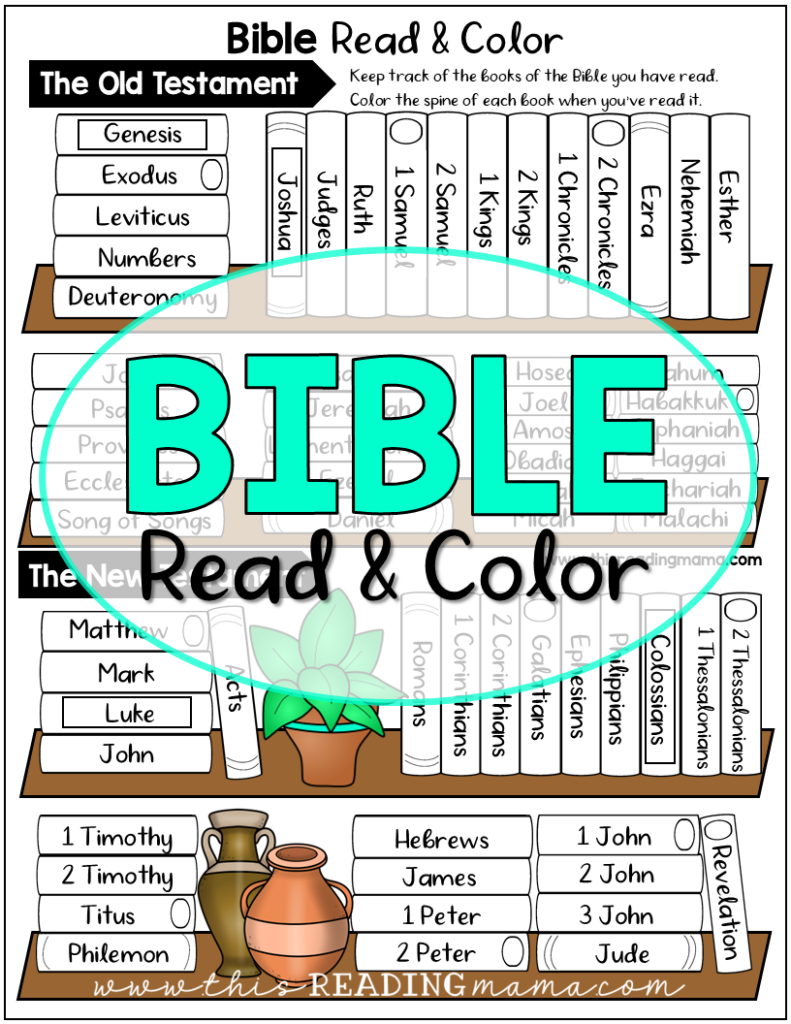 Bible Read Color Page This Reading Mama