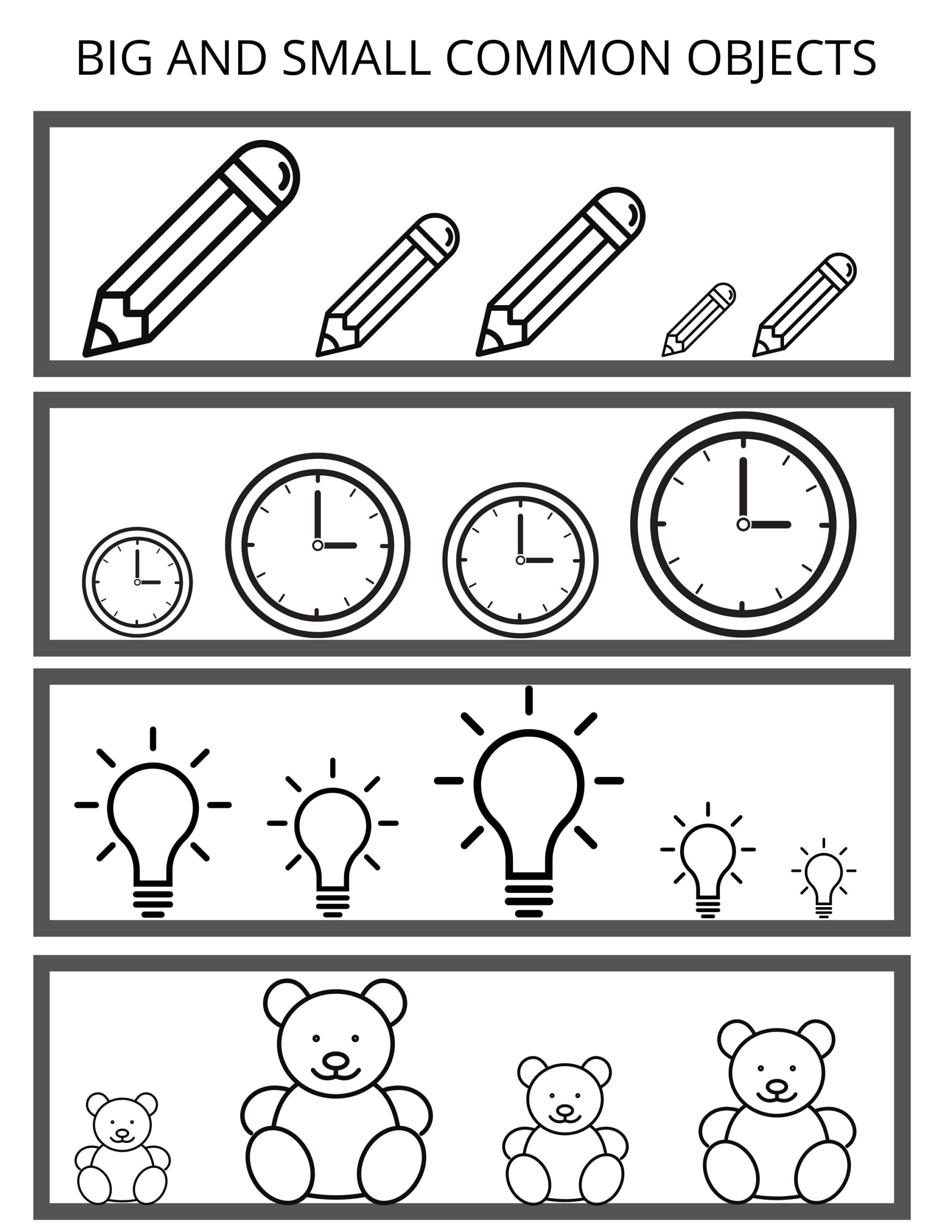 Big Small Worksheet Comparison Worksheet Preschool Activities Kindergarten Etsy Big Small Worksheet Comparison Worksheet Preschool Activities Kindergarten Etsy