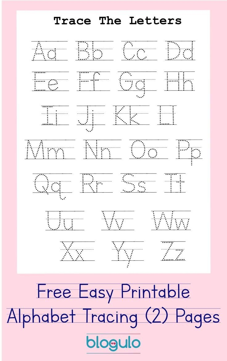 alphabet tracing worksheets for preschool
