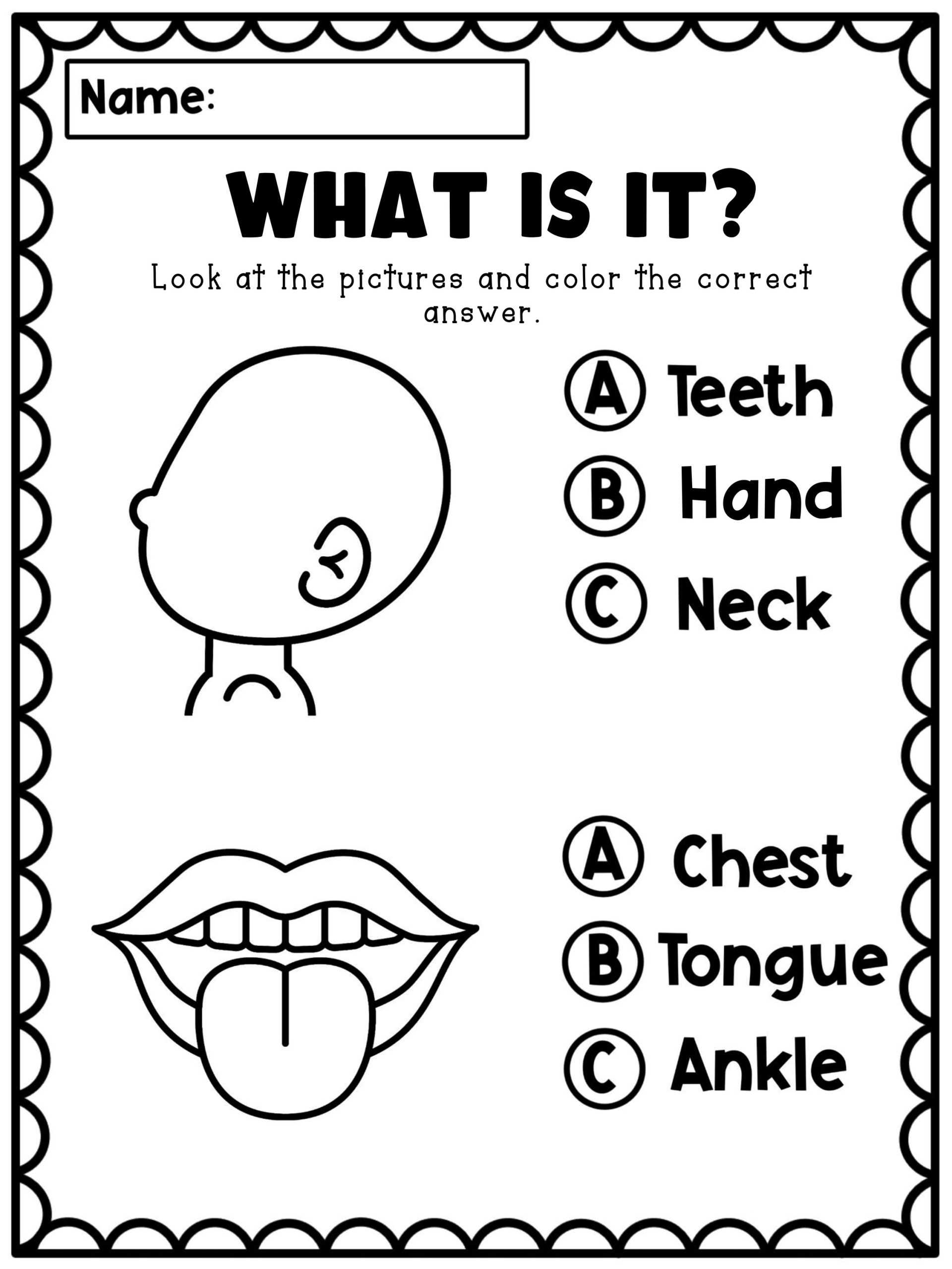 parts of the body kindergarten worksheet parts of the body kindergarten worksheet