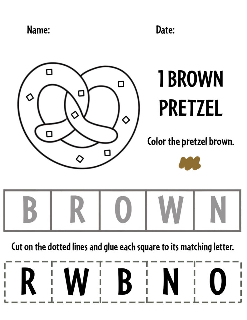 Brown Color Activities And Worksheets For Preschool The Hollydog Blog