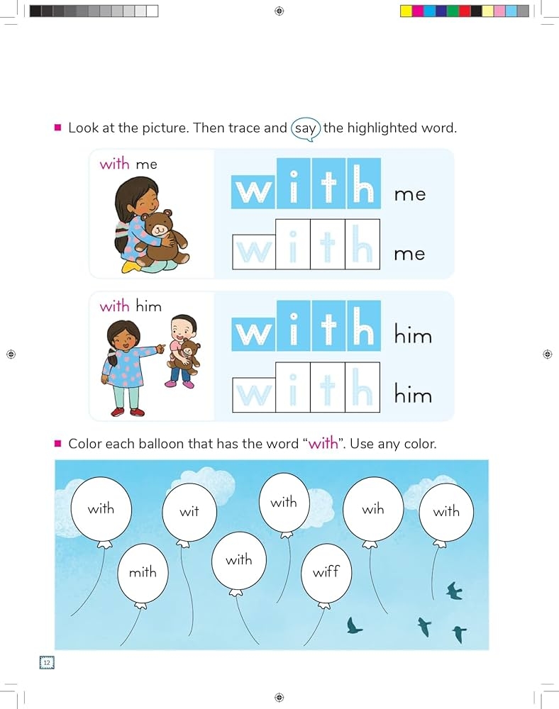 Children s Reading Practice Kumon My Book Of Reading Skills Phonics Workbook For Kids Early Literacy Workbook