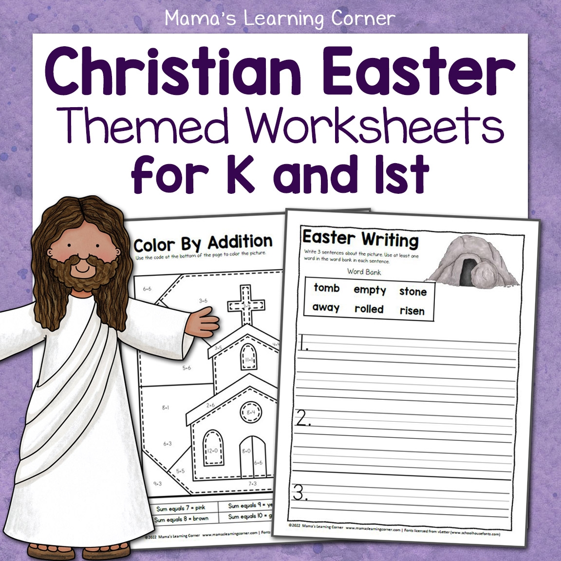 easter worksheets for kindergarten