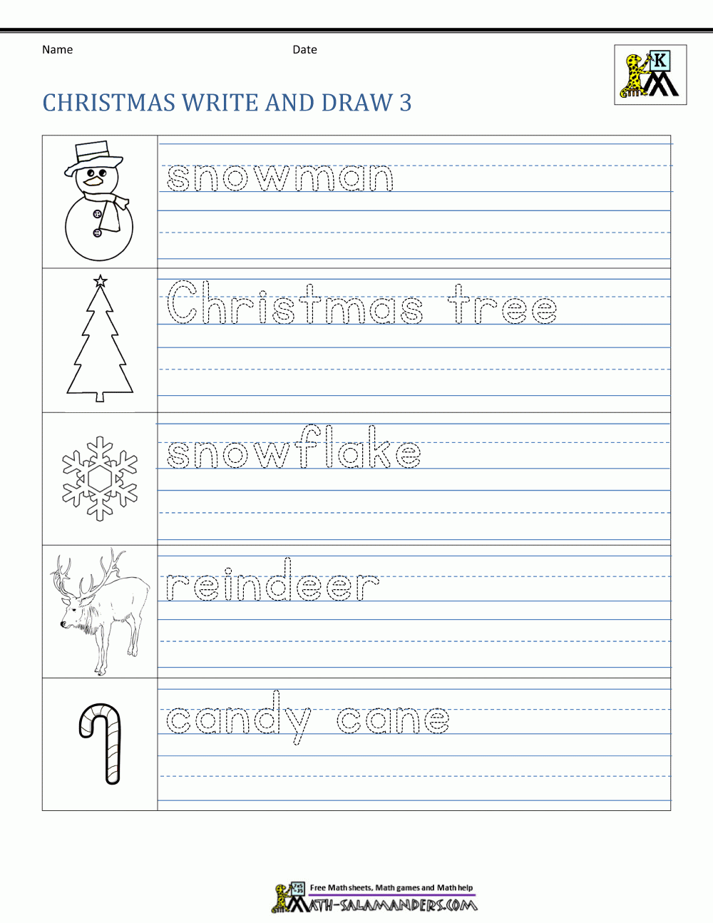 holiday worksheets for kindergarten