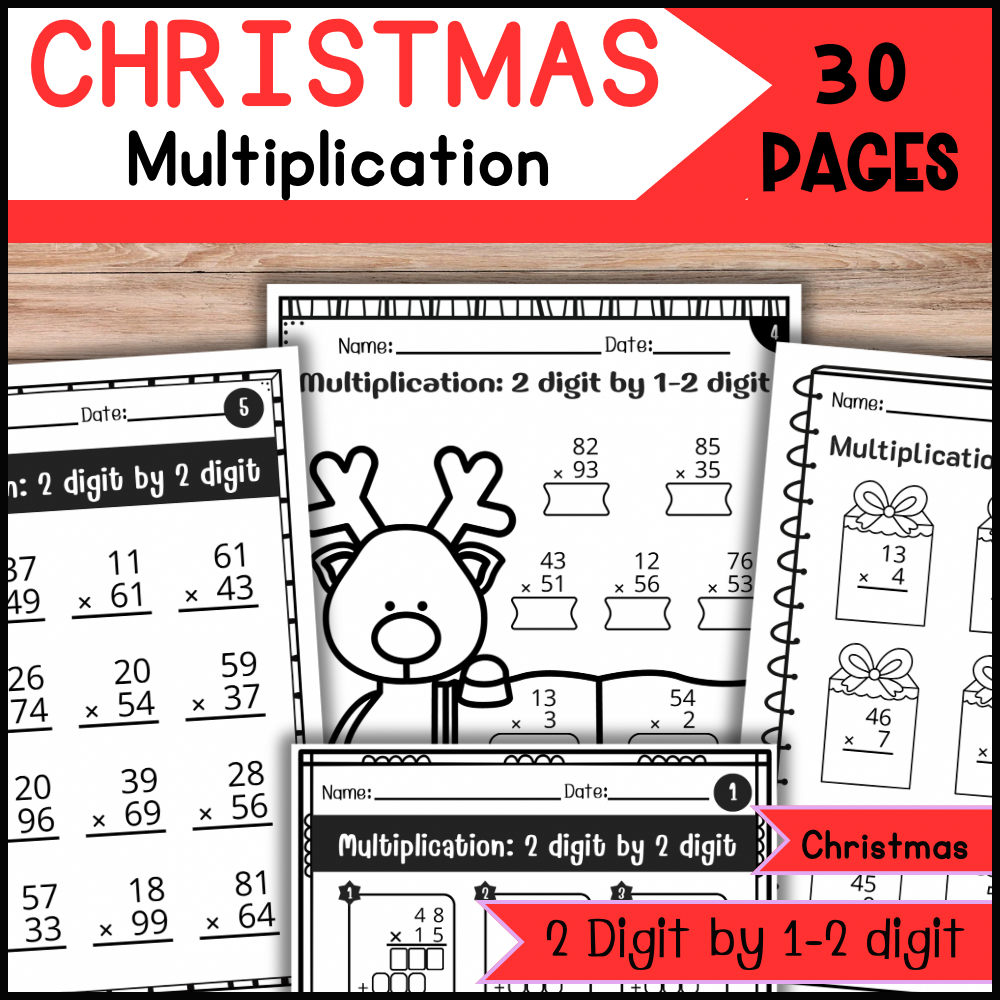 holiday math worksheets