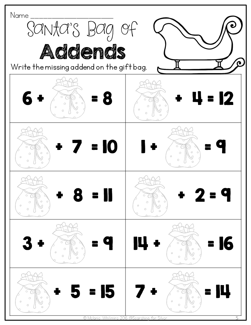 Christmas Printables 1st Grade Made By Teachers