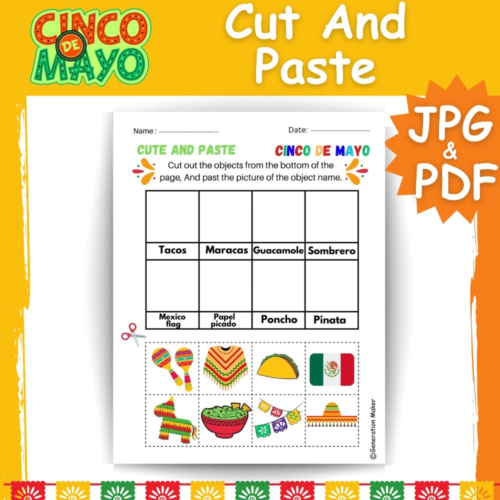 Cinco De Mayo Fiesta BUNDLE Printable Games And Crafts No Alcohol Made By Teachers
