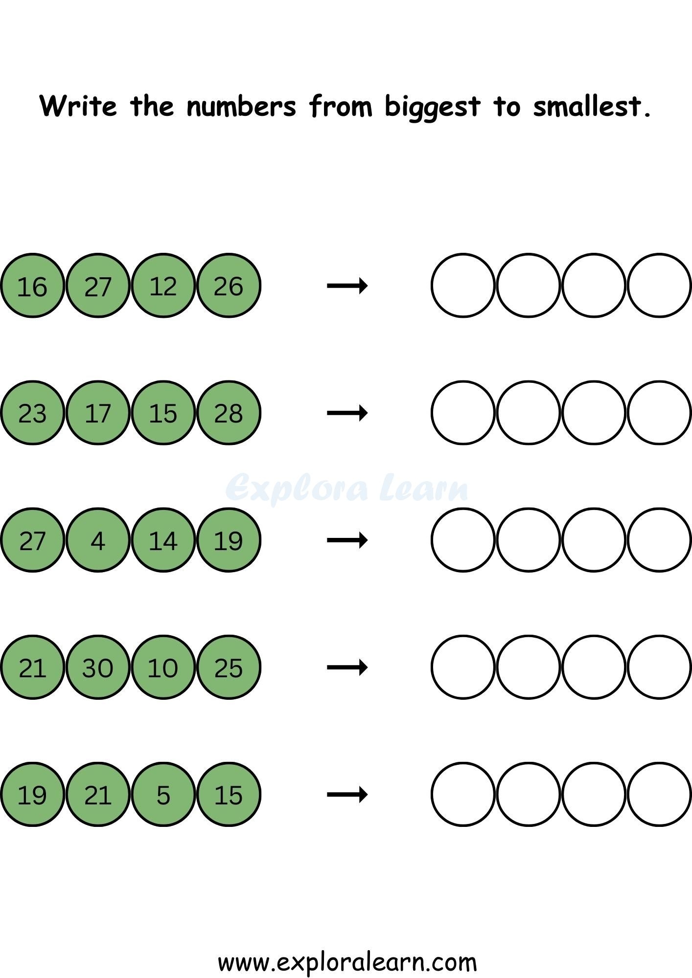 Class 1 Math Worksheets Practice And Learn