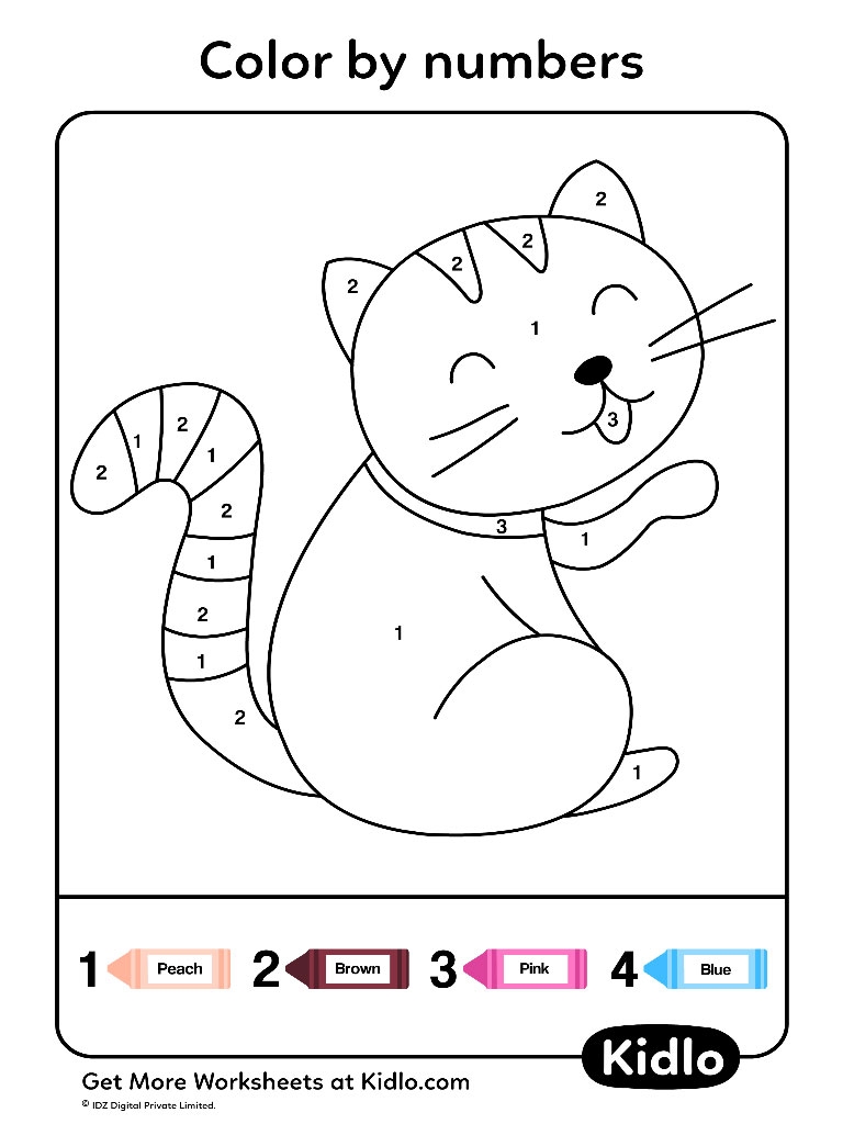 Color By Numbers Coloring Pages Worksheet 49 Kidlo Color By Numbers Coloring Pages Worksheet 49 Kidlo