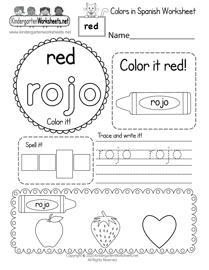 Color Red In Spanish Worksheet Free Printable Digital PDF Color Red In Spanish Worksheet Free Printable Digital PDF