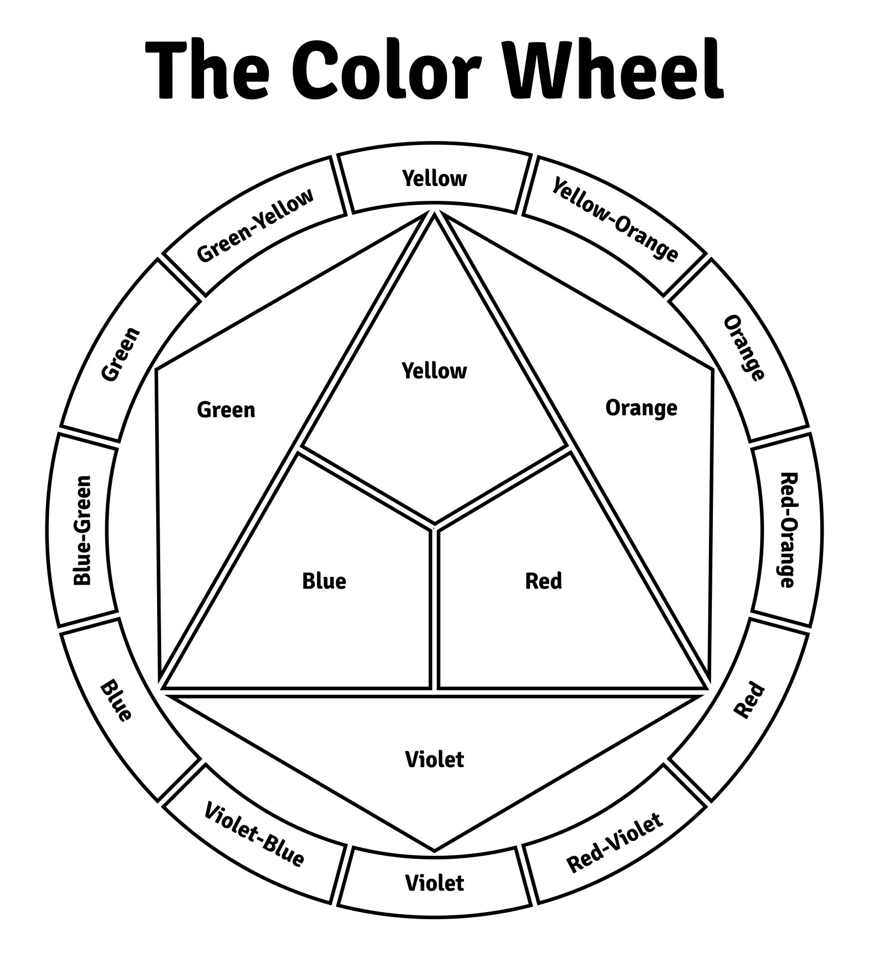 Color Wheel Worksheet Blank 10 Free PDF Printables Printablee Color Wheel Worksheet Blank 10 Free PDF Printables Printablee