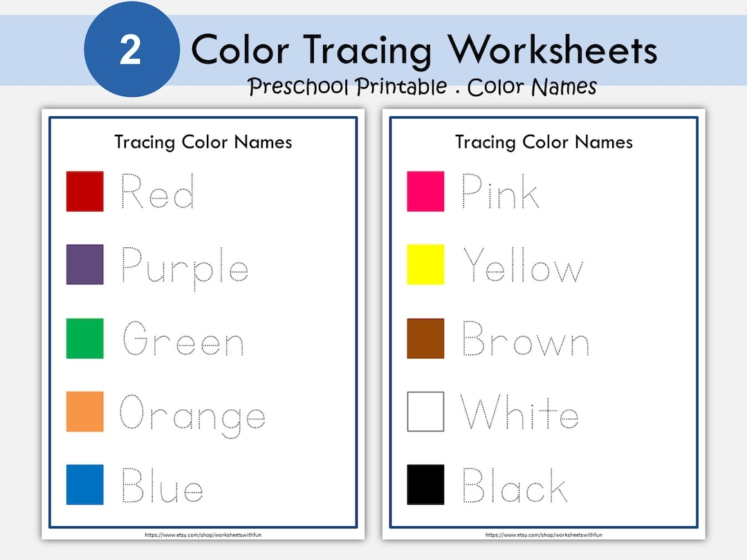 colors worksheet preschool