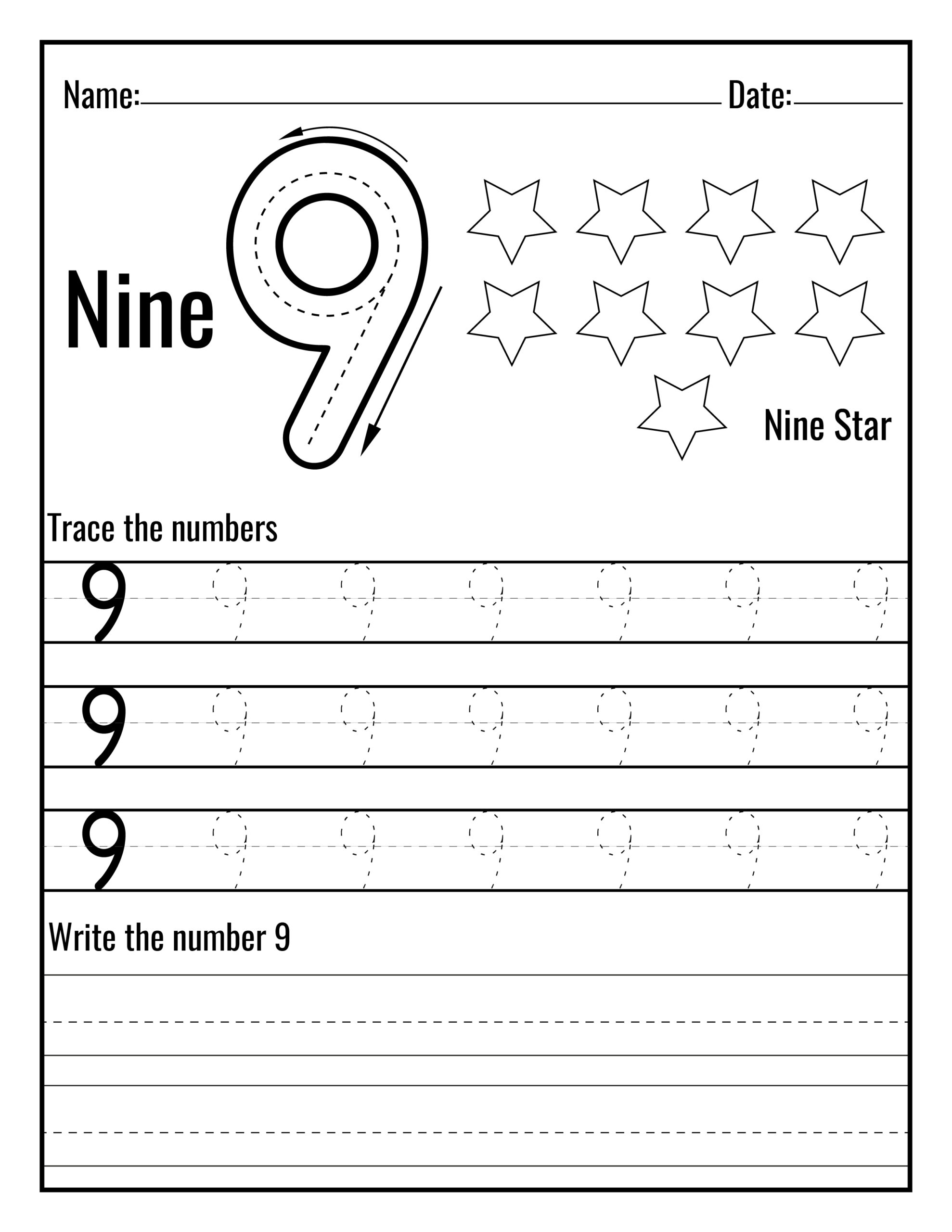 number coloring worksheets for preschoolers