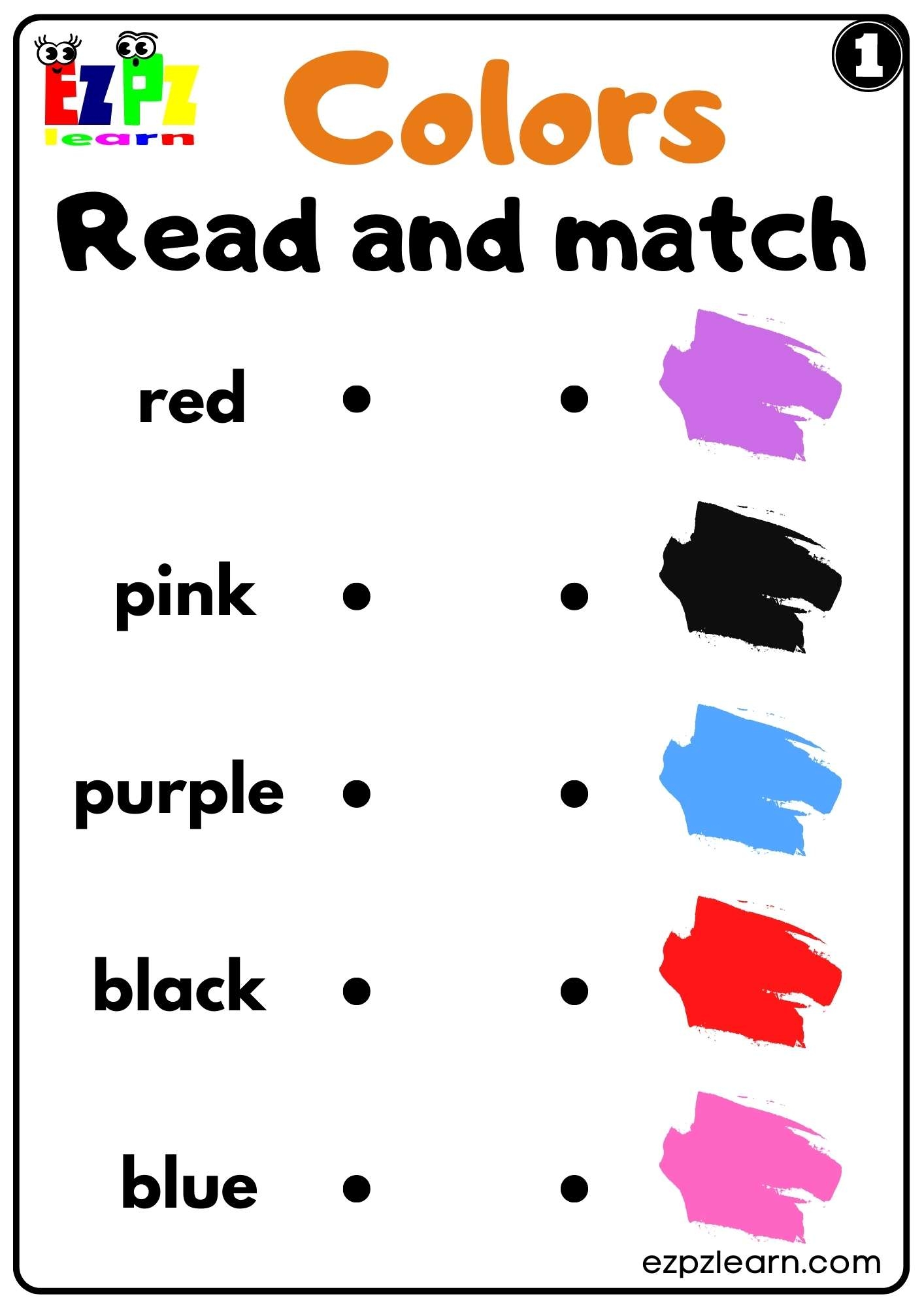 matching worksheets for kindergarten