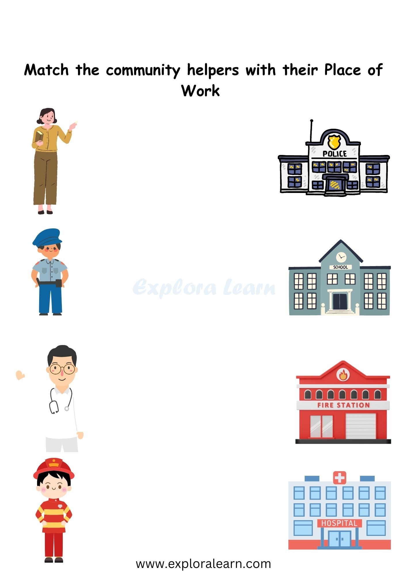 community helper worksheets for preschool