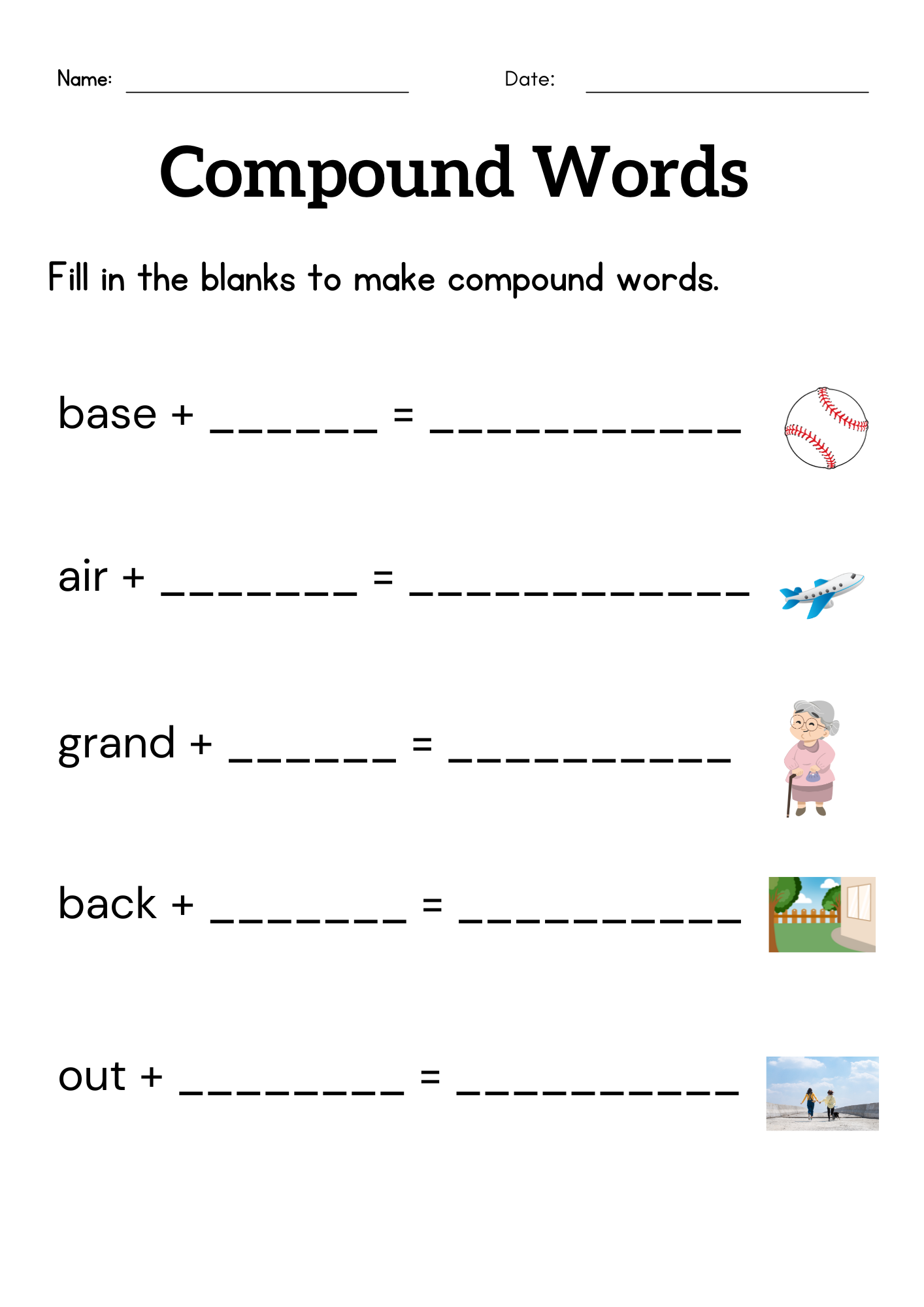 Compound Words Worksheet For Grade 1 Or 2 Compound Words Activity Sheets Made By Teachers