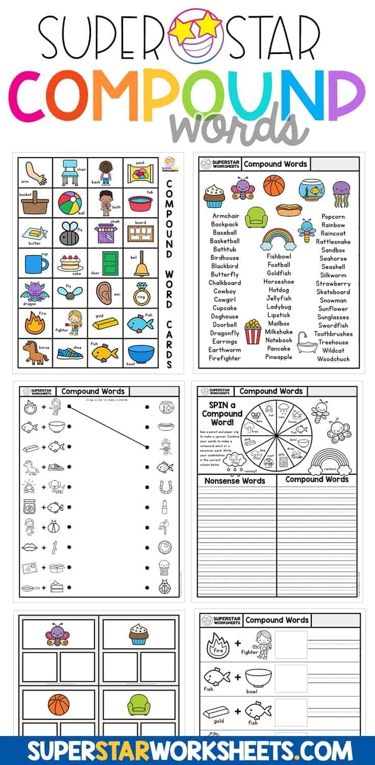 Compound Words Worksheet Superstar Worksheets