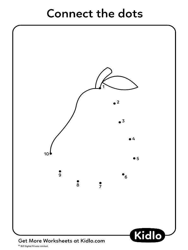 Connect The Dots Activity Worksheet 12 Kidlo