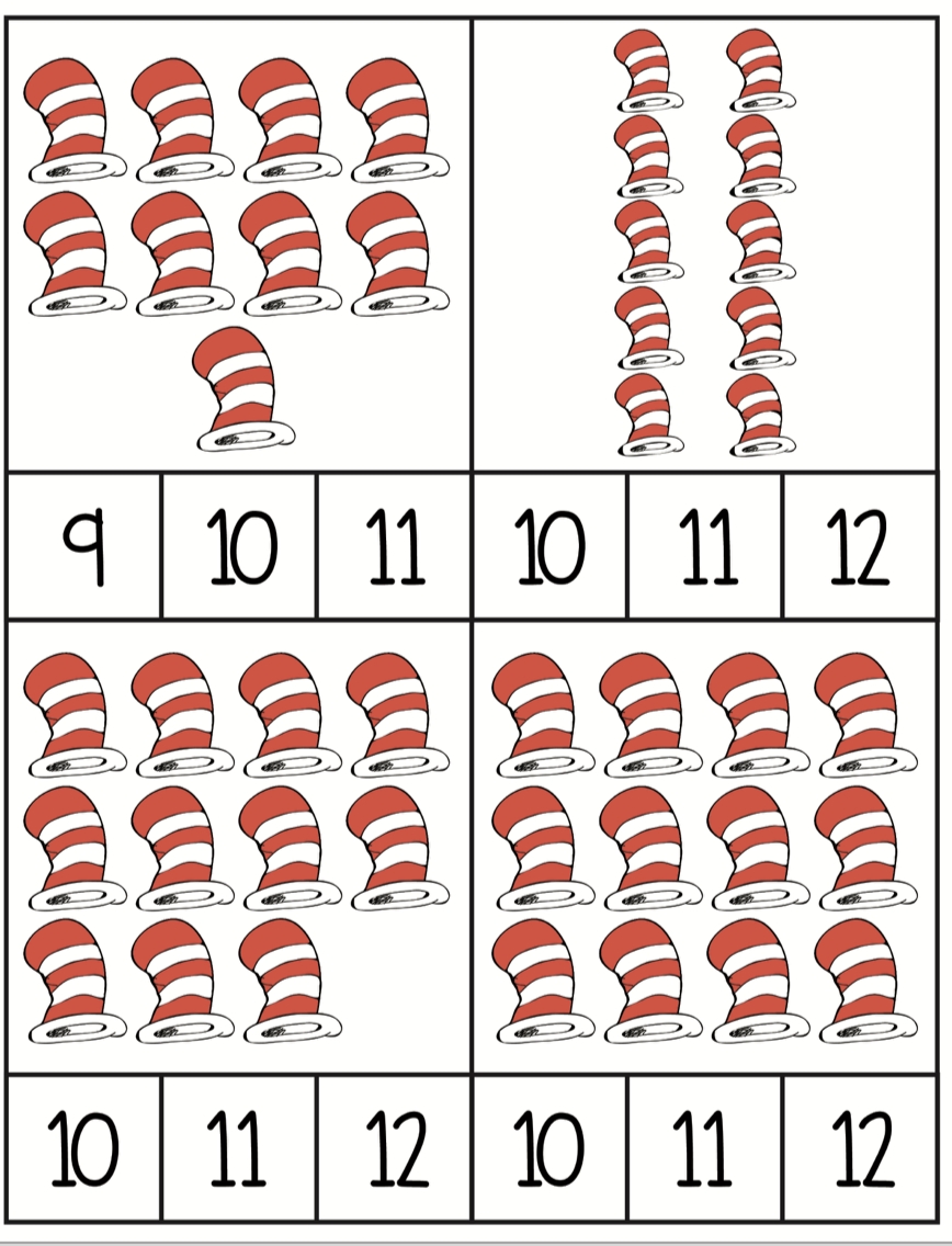 dr seuss preschool worksheets