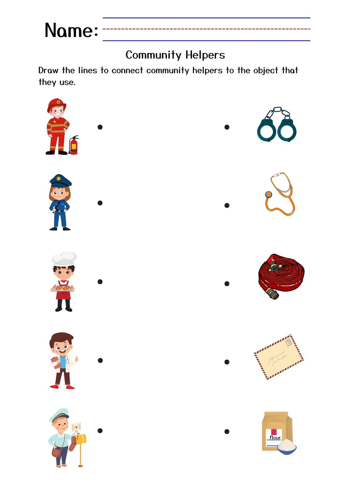 Customize 34 Kindergarten Community Helpers Worksheets Templates Online Canva