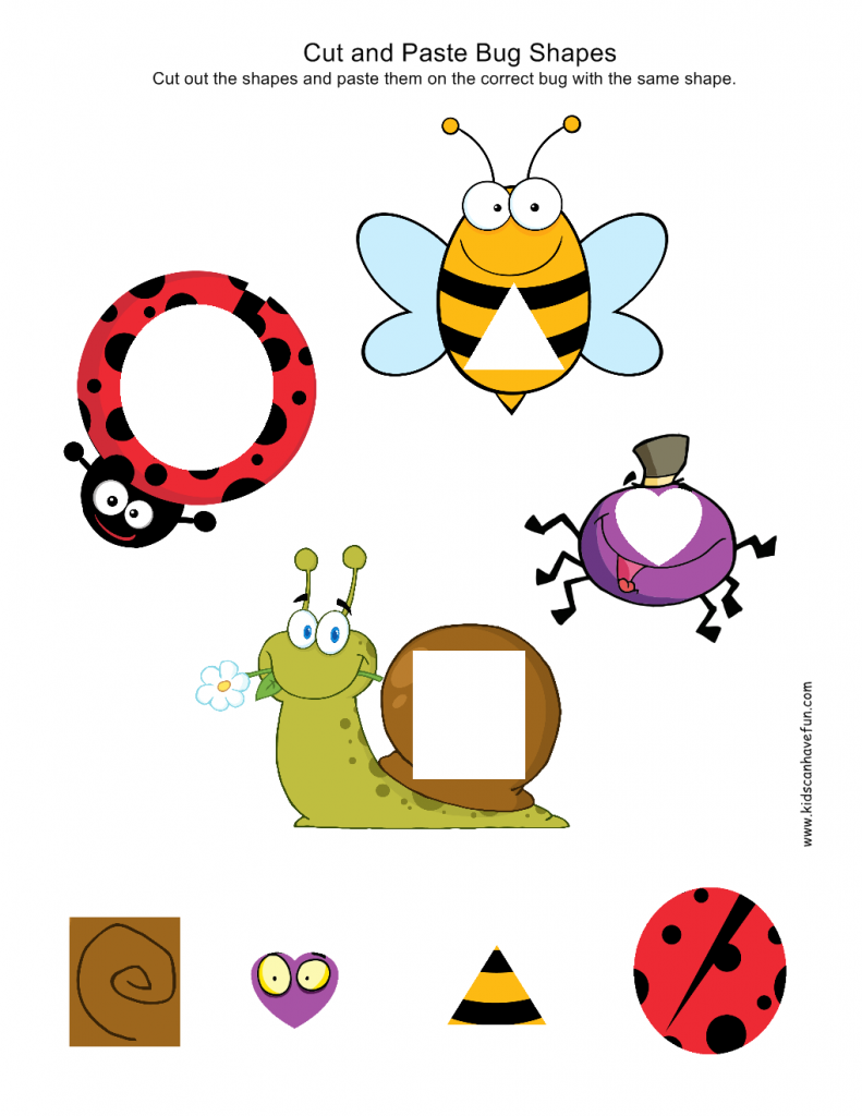 printable cut and paste craft worksheets