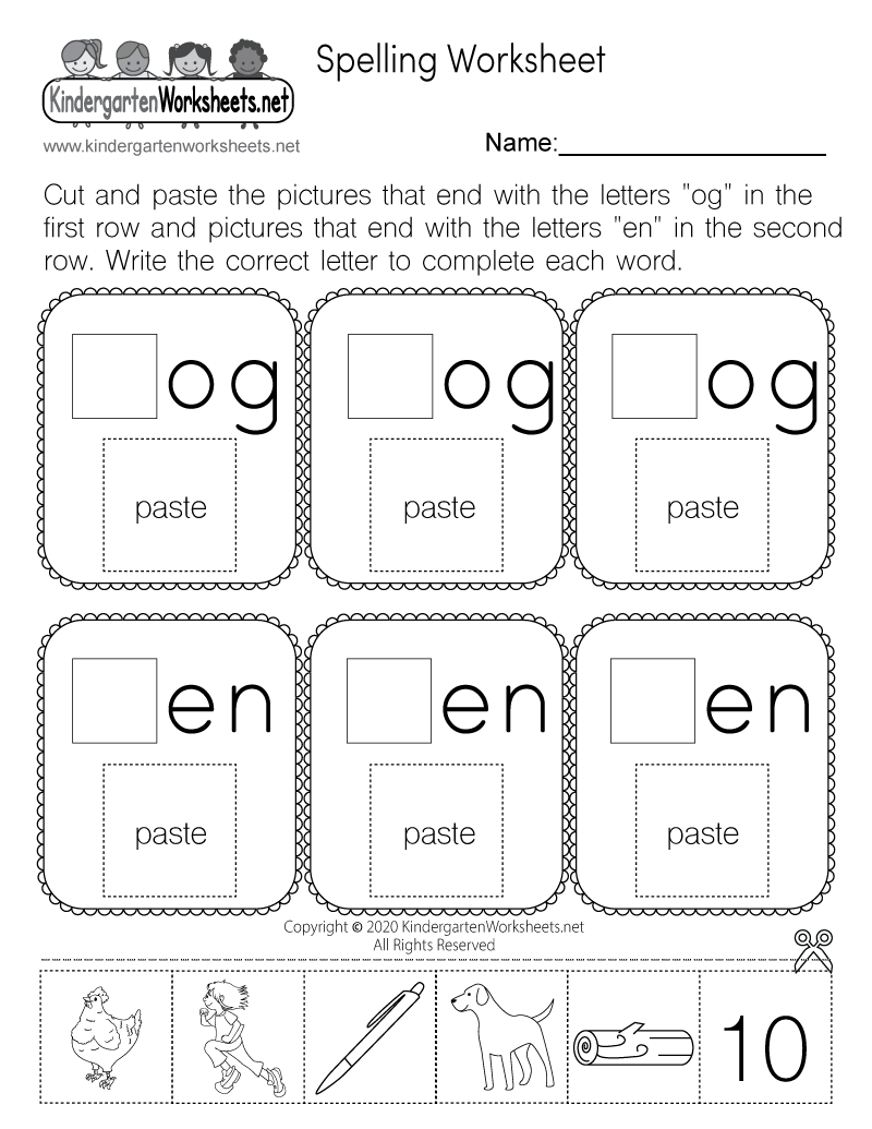 Cut And Paste Spelling Worksheet Free Printable Digital PDF Cut And Paste Spelling Worksheet Free Printable Digital PDF