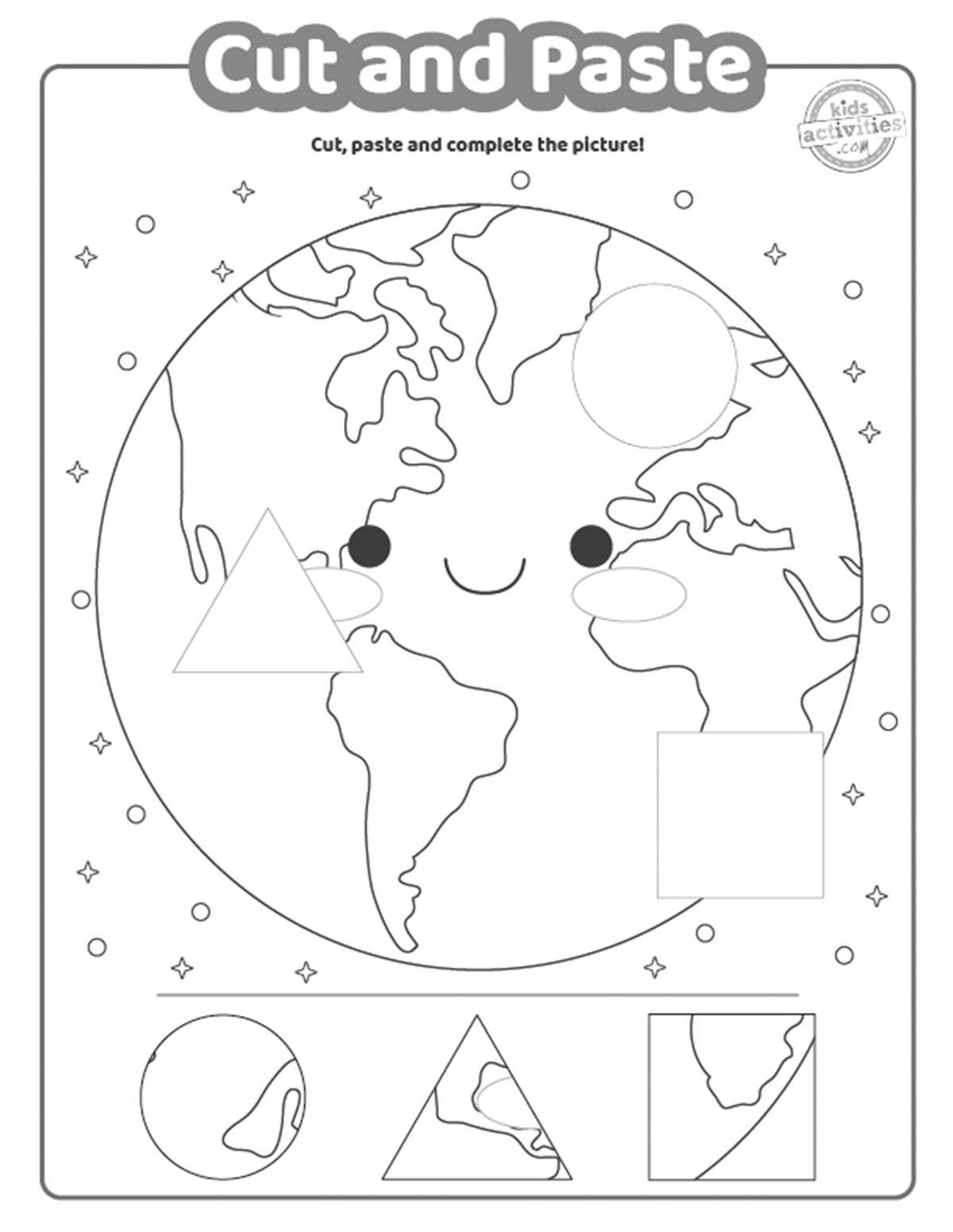 cut and paste worksheets preschool