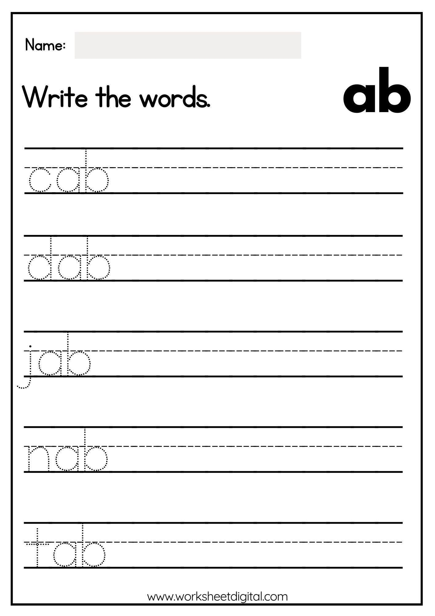 writing practice worksheets preschool