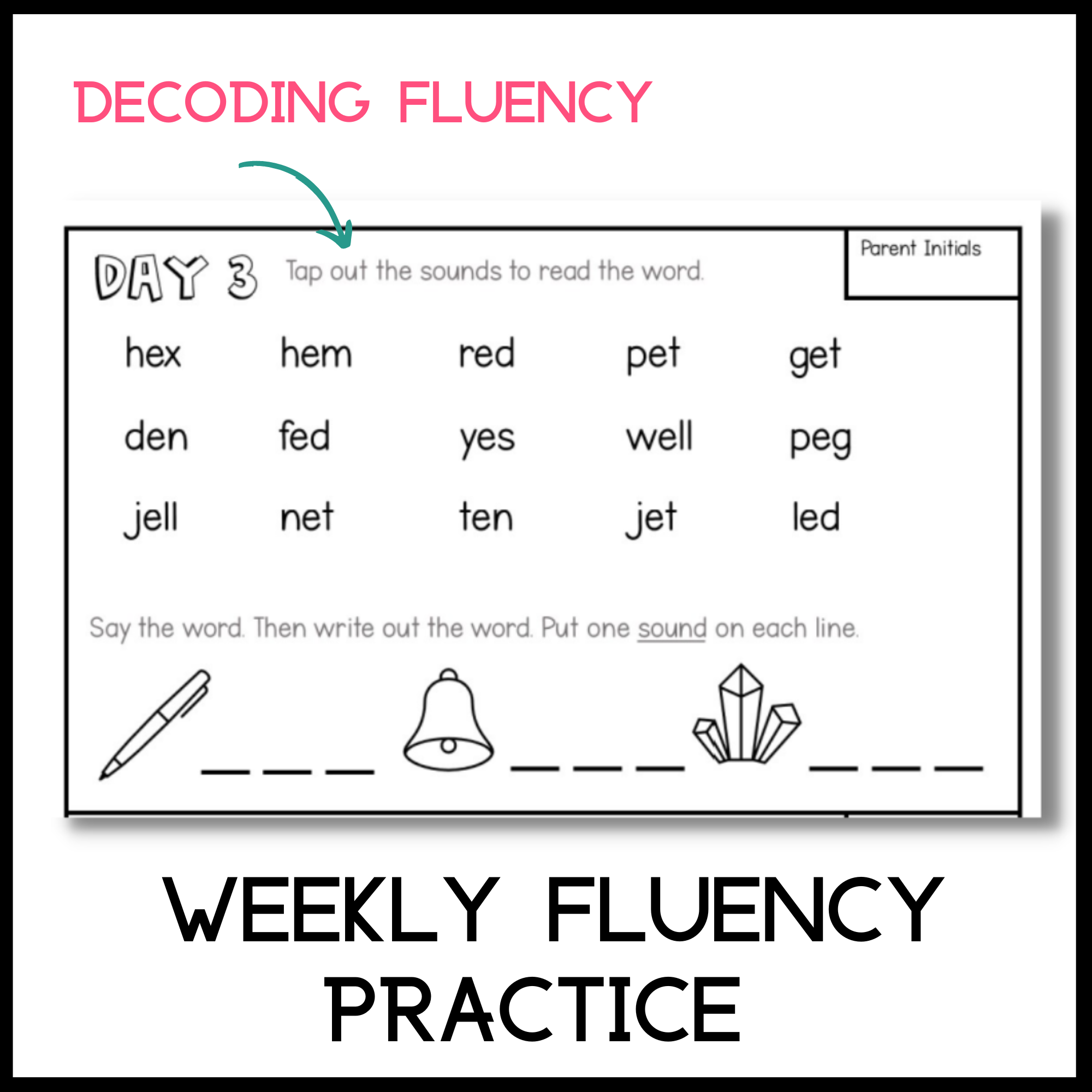 CVC Words Worksheet Decoding CVC Words With Short Vowels Worksheets Homework Classful