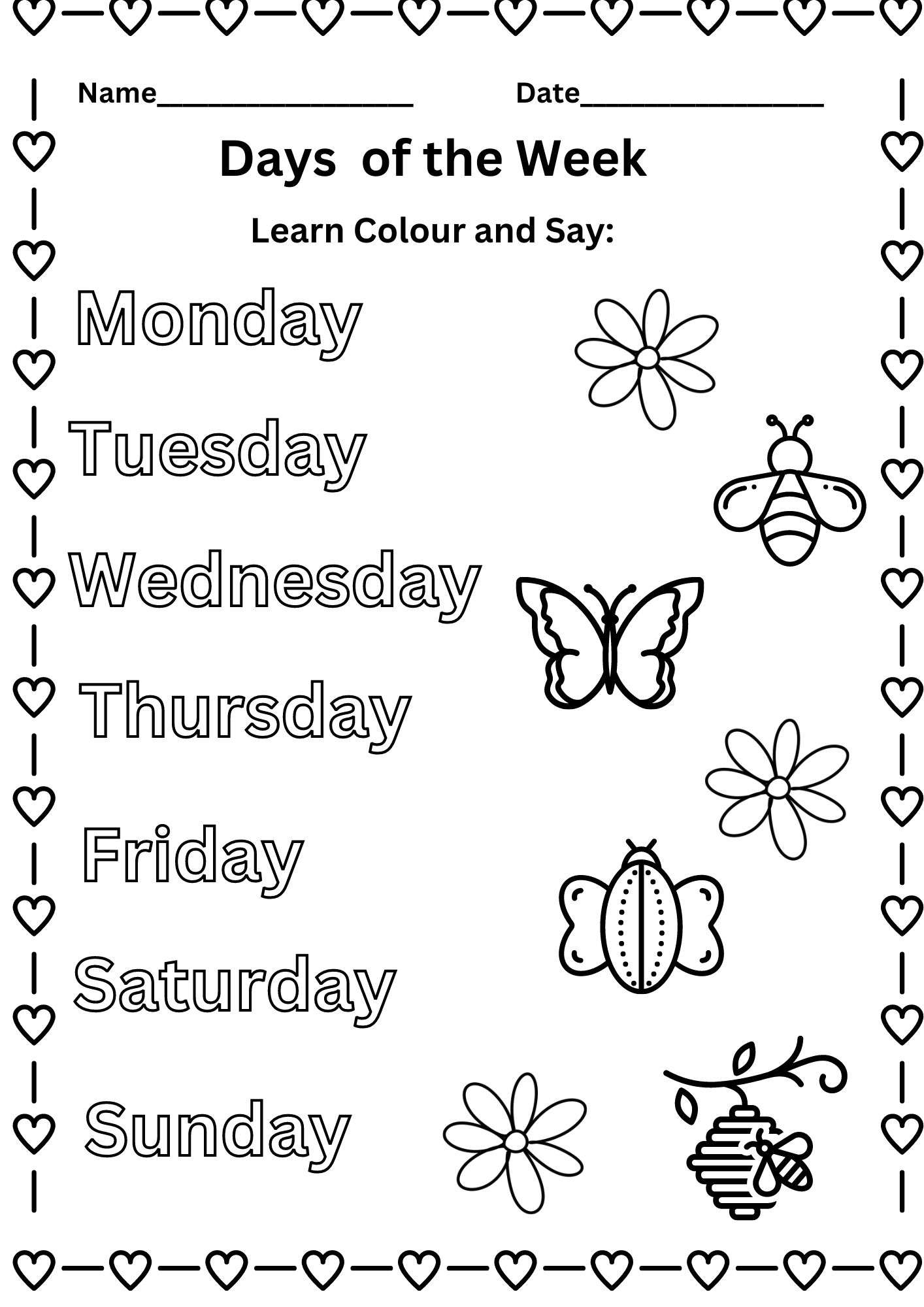 kindergarten worksheets days of the week kindergarten worksheets days of the week