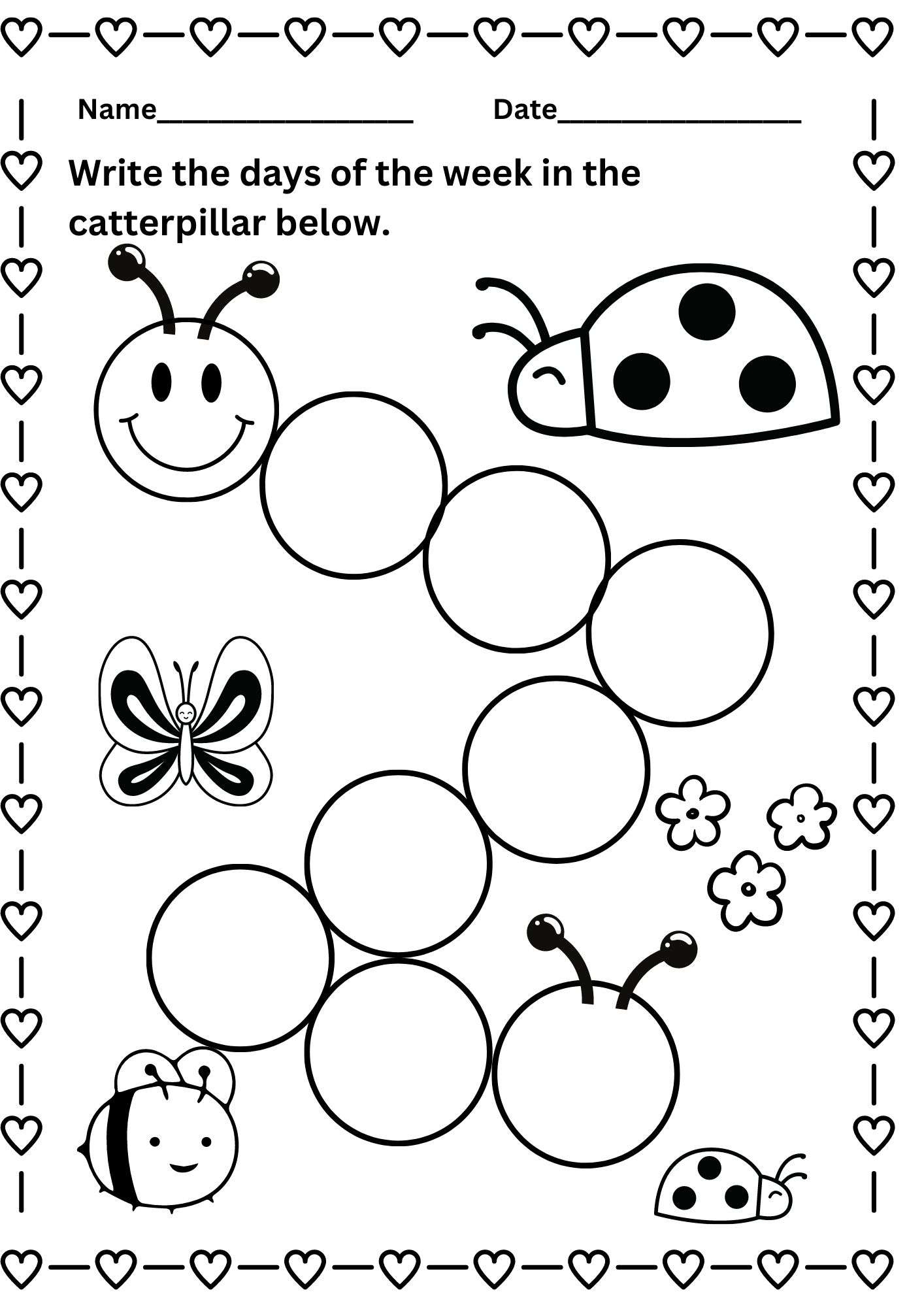 Days Of The Week 28 Worksheets Downloadable Worksheets