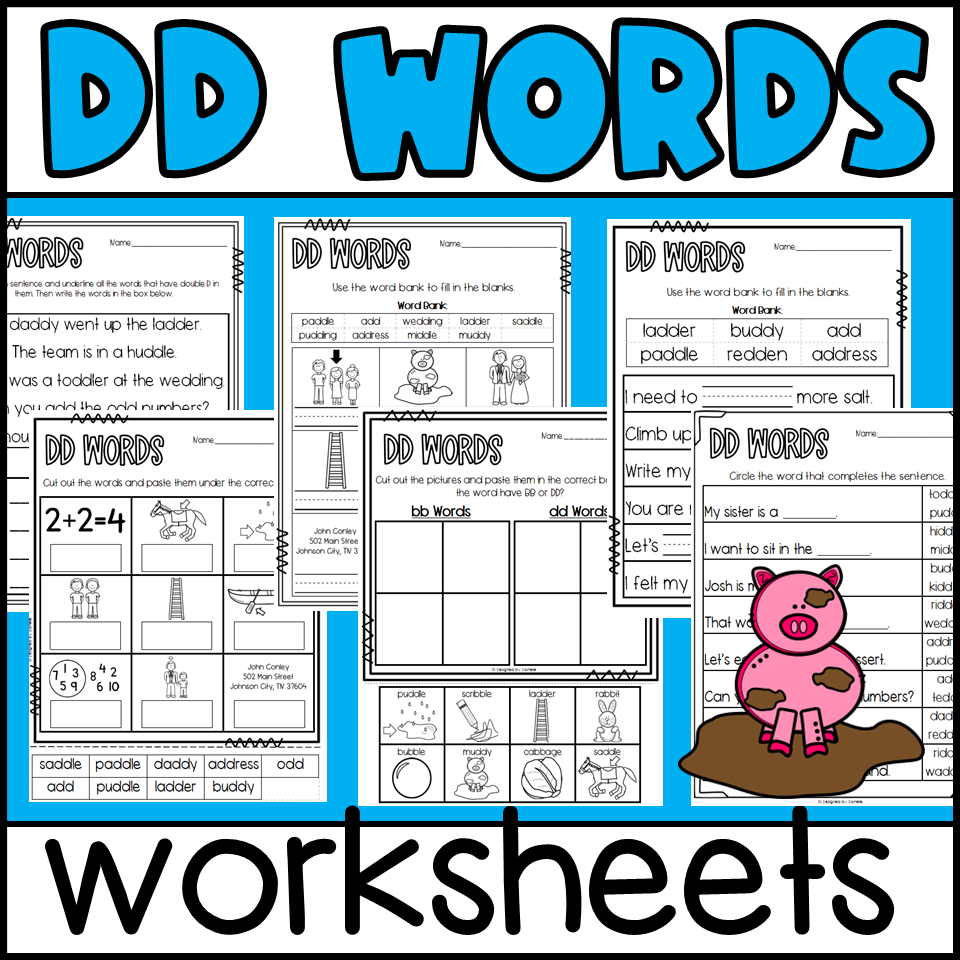 DD Words No Prep Worksheets Double Letters Made By Teachers