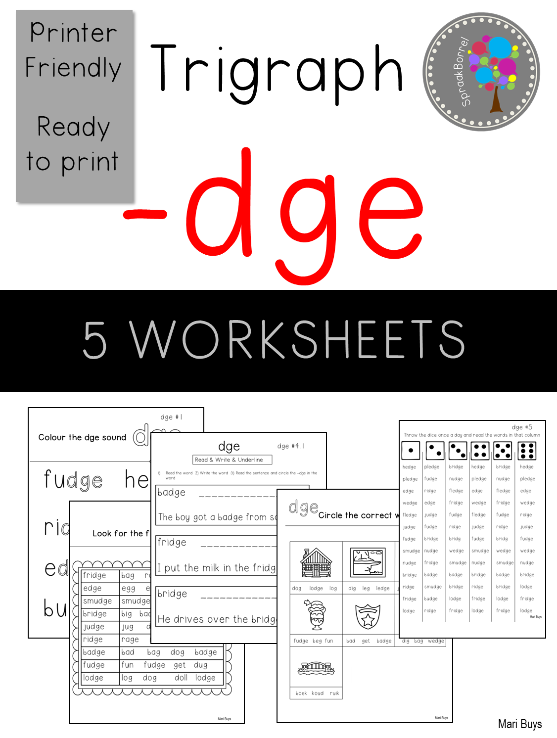 dge phonics worksheets