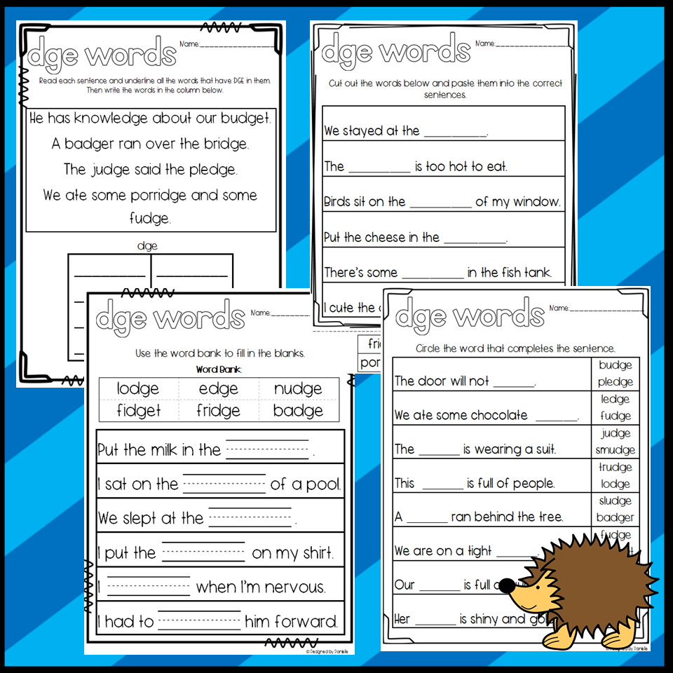 DGE Words Worksheets Made By Teachers