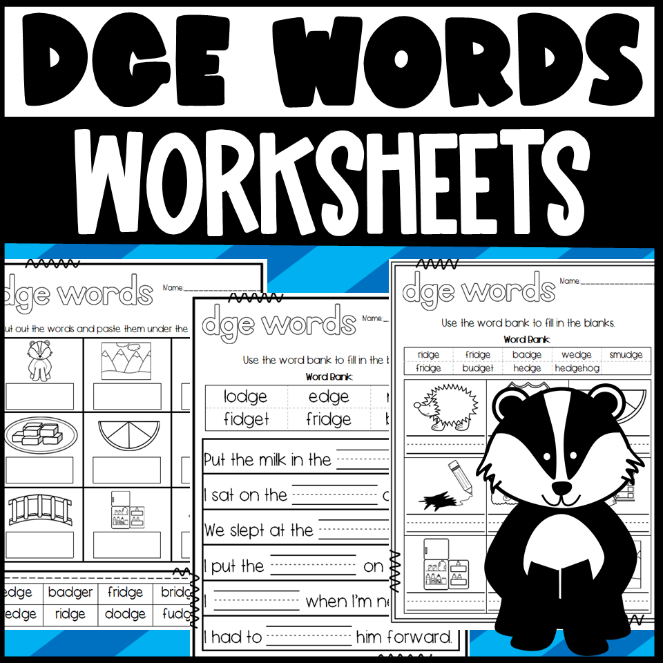 DGE Words Worksheets Made By Teachers