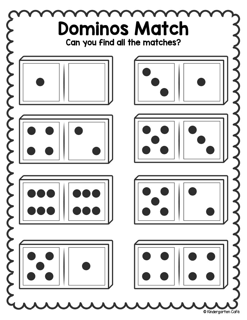 Dominos Math Manipulatives Matching Sorting Printables By Teach Simple
