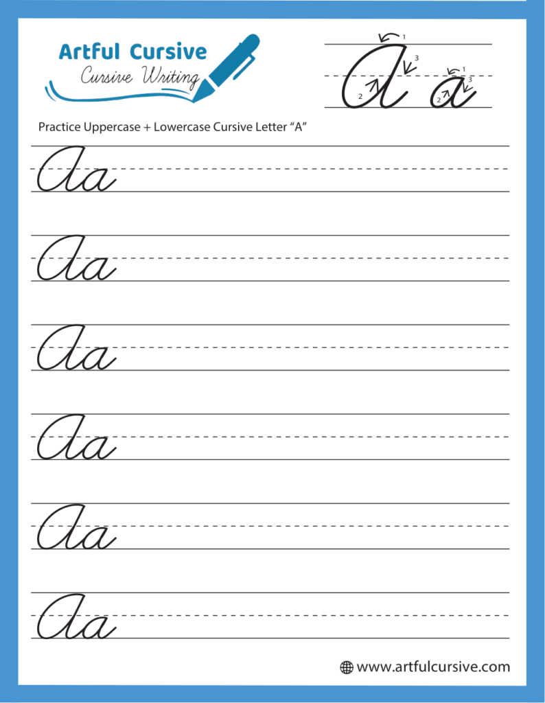 Download Free Printable Cursive Writing Worksheets Artful Cursive Download Free Printable Cursive Writing Worksheets Artful Cursive