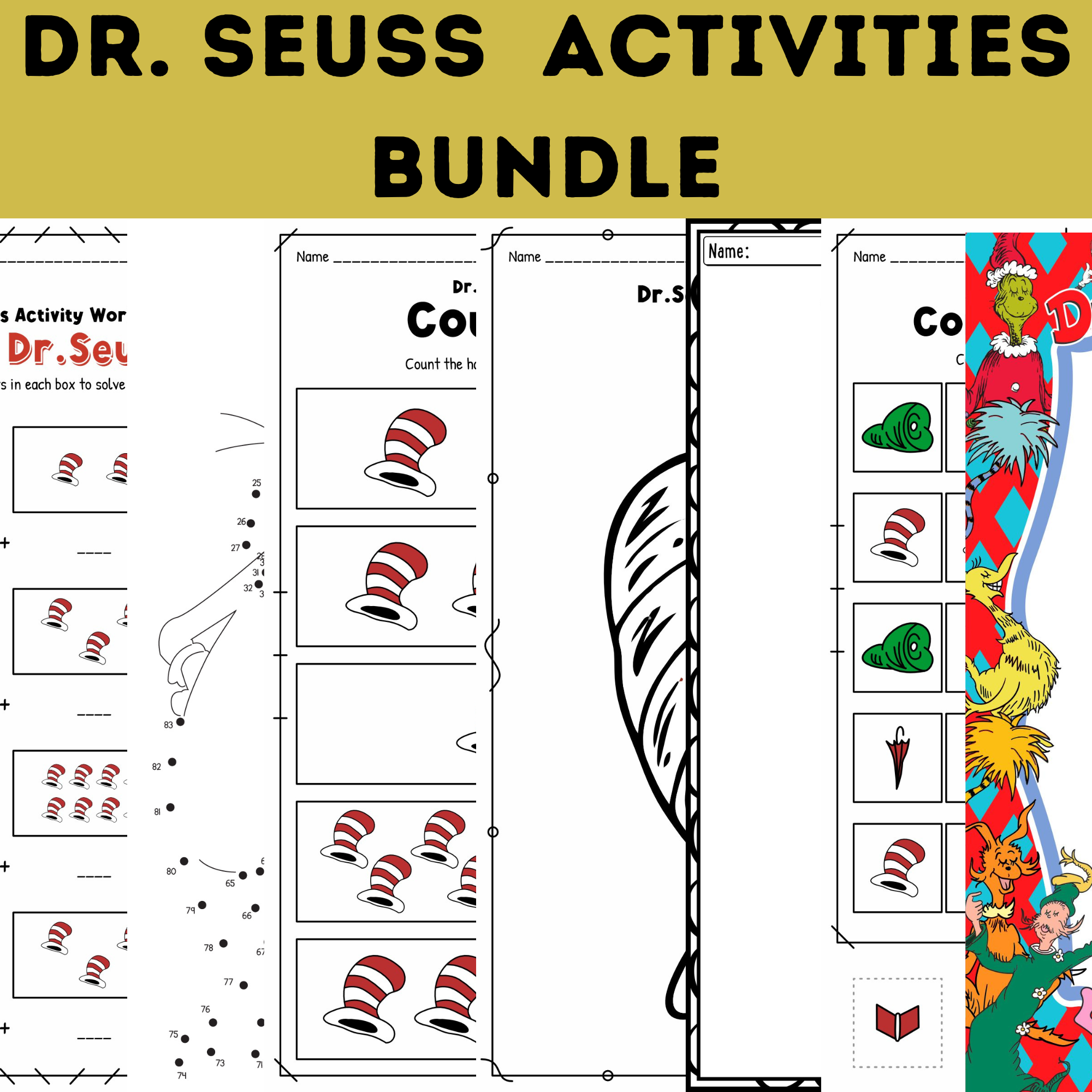 Dr Seuss Activities Bundle Made By Teachers