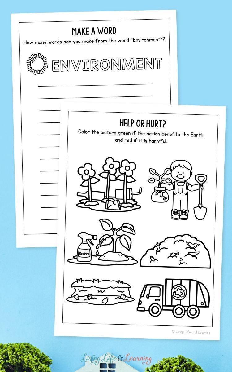Earth Day Activity Sheets Environmental Awareness For Kids