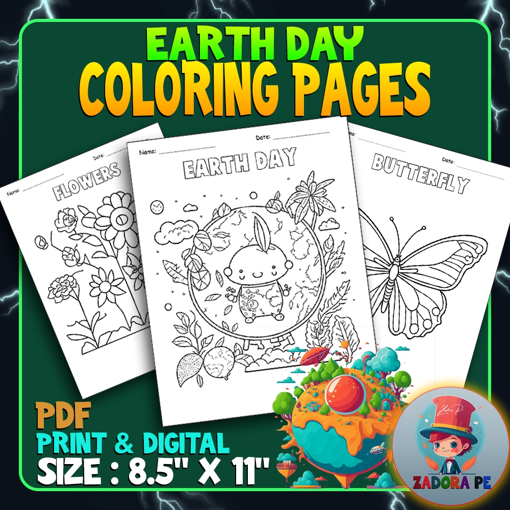 Earth Day With Fun Coloring Pages For Kindergarten Worksheets Activities Made By Teachers