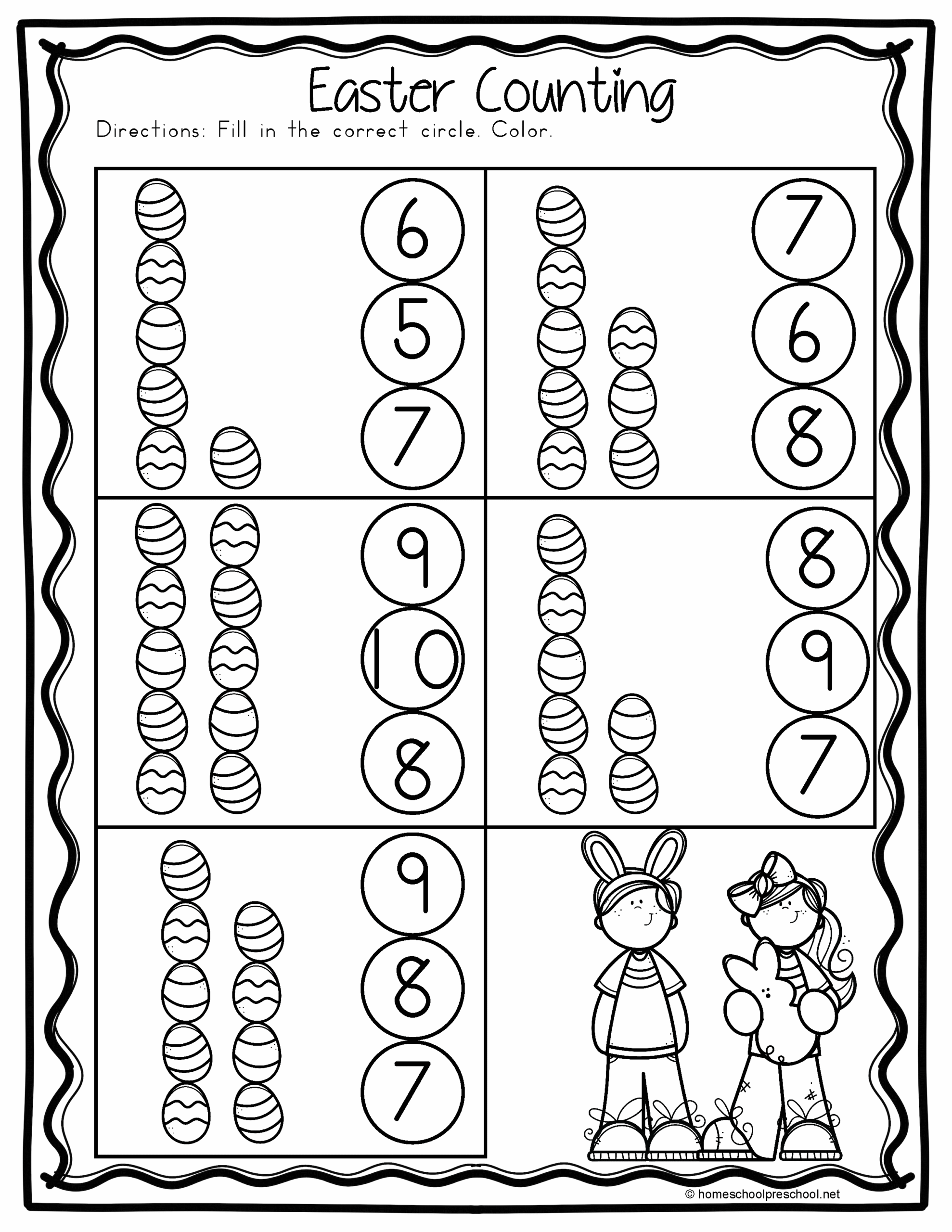 Easter Worksheets For Preschool Homeschool Preschool Shop