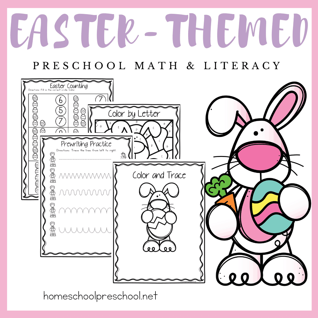 easter worksheets for preschool