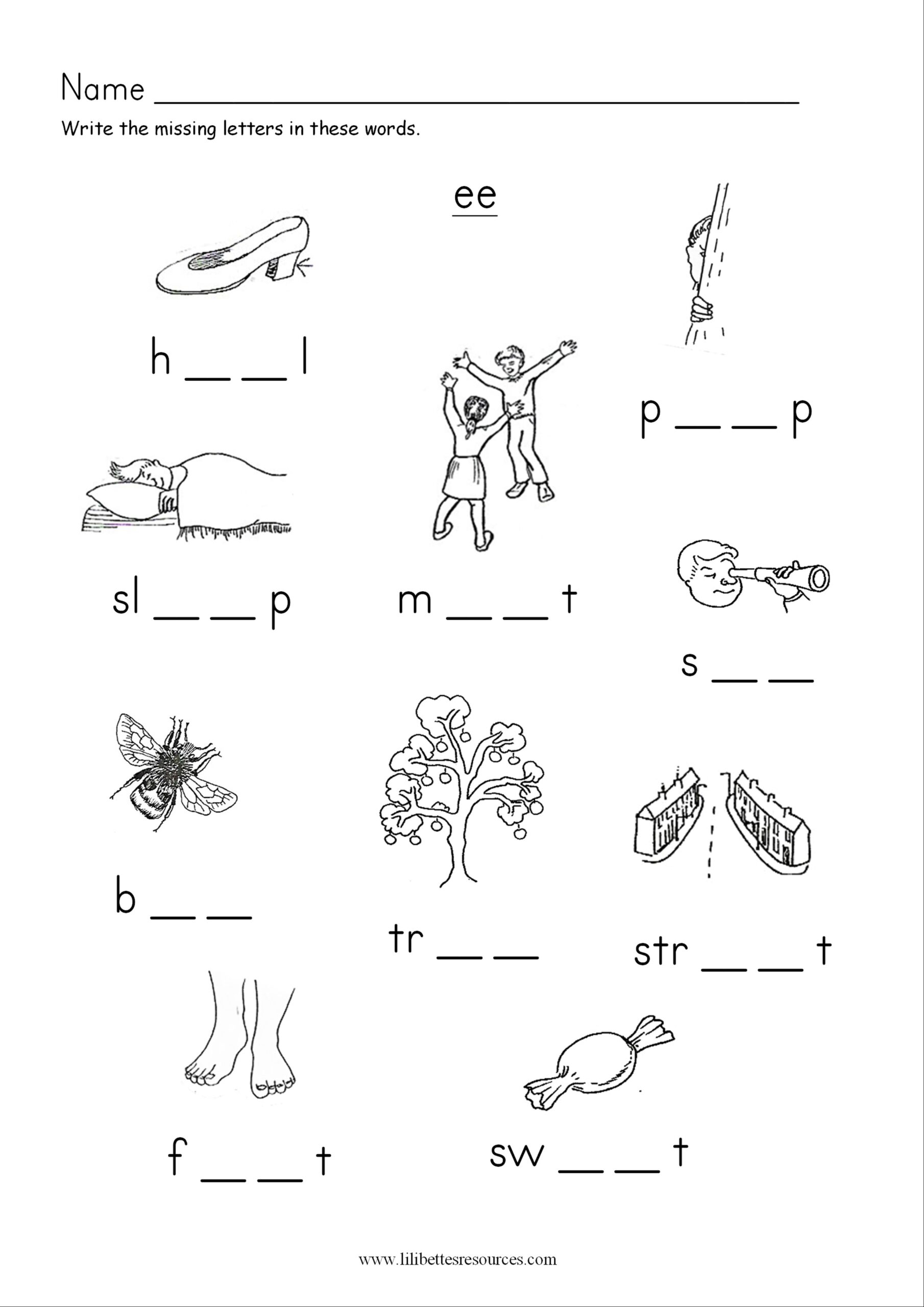 Ee Phonics Worksheets SOUND IT OUT PHONICS