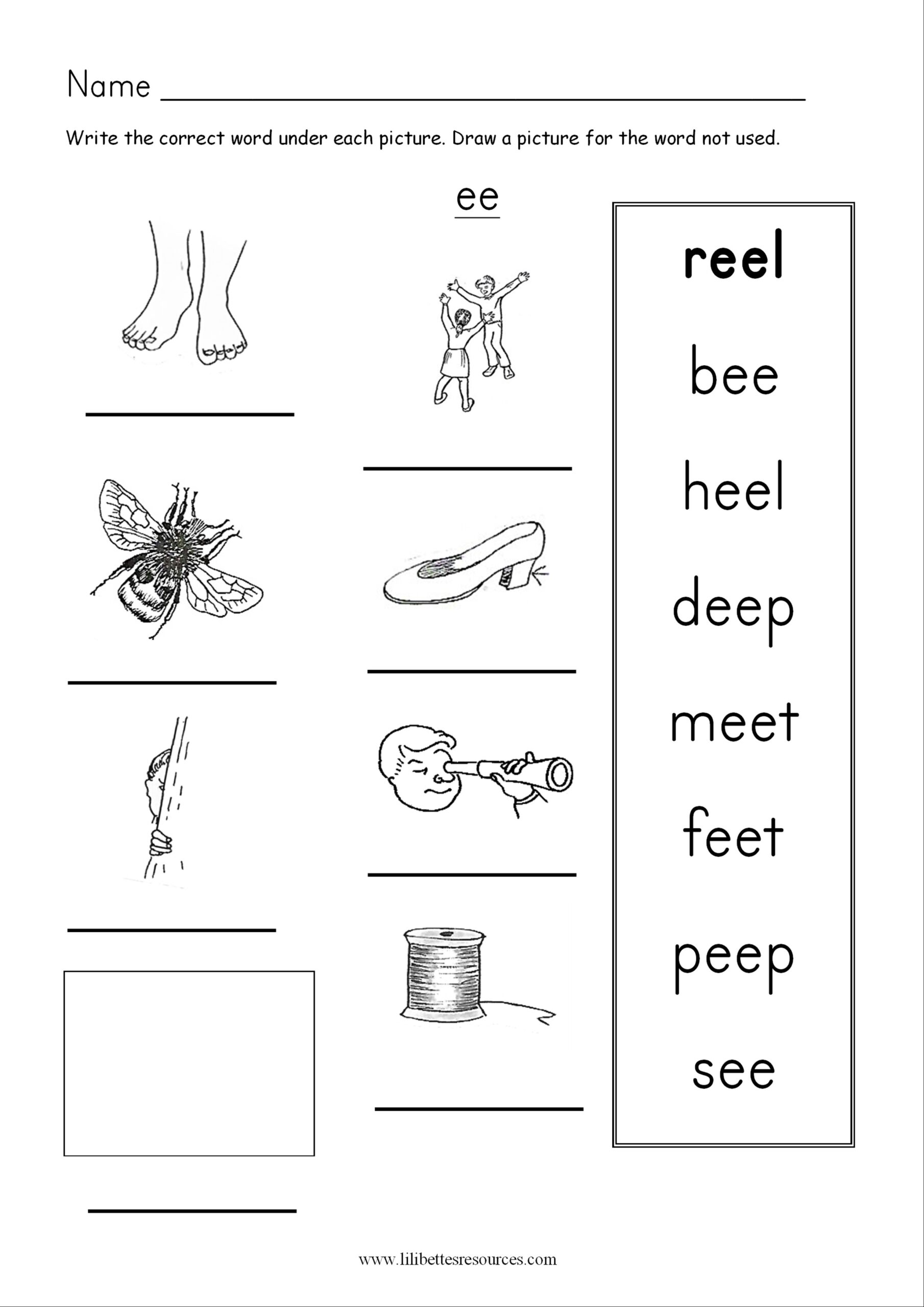 Ee Phonics Worksheets SOUND IT OUT PHONICS