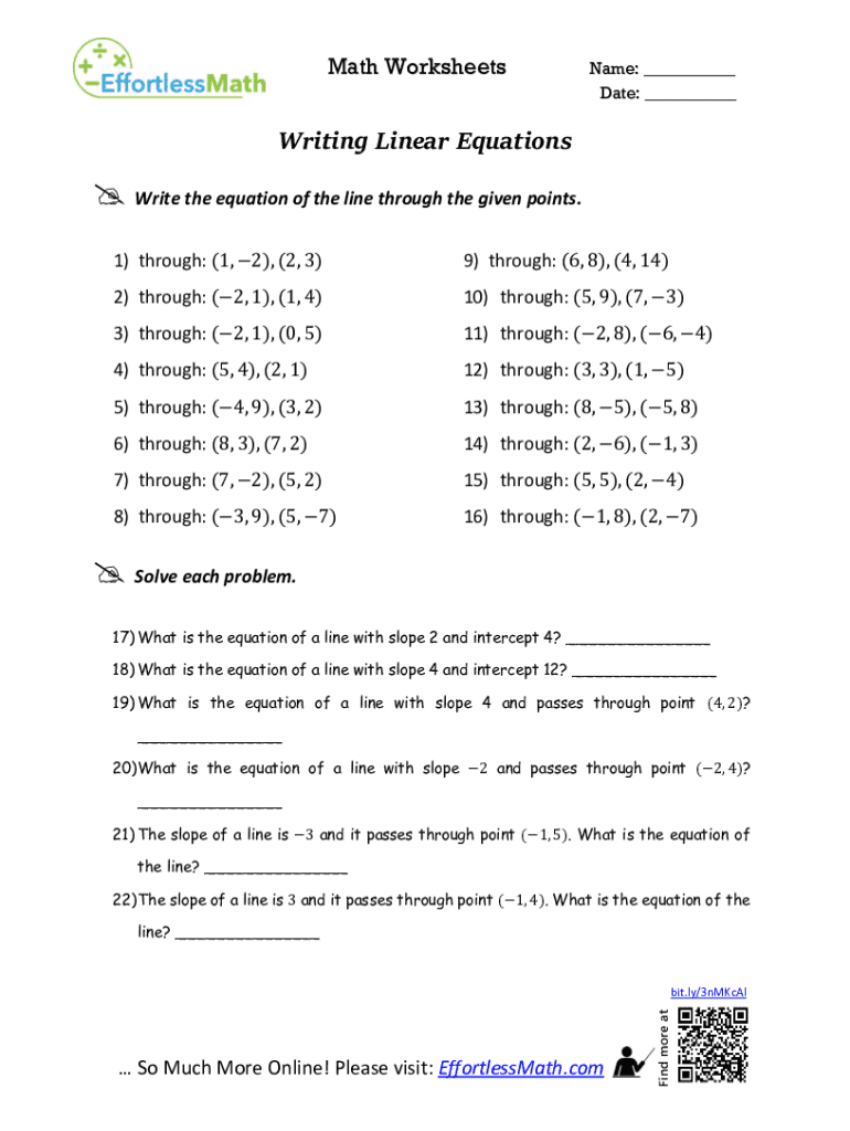 Effortless Math Worksheets Fill Online Printable Fillable Blank PdfFiller