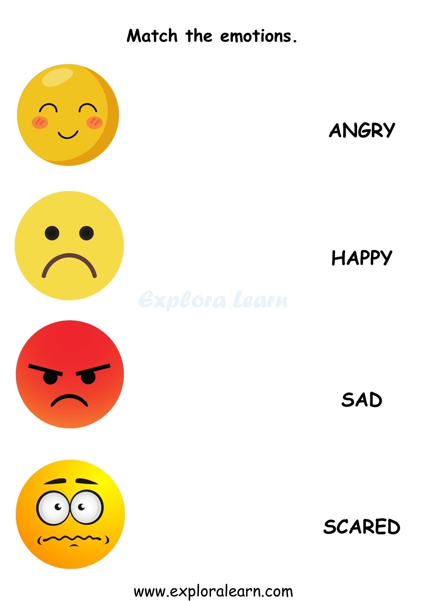 Emotions Worksheets For Preschool And Kindergarten 2 To 6 Years Kids Emotions Worksheets For Preschool And Kindergarten 2 To 6 Years Kids