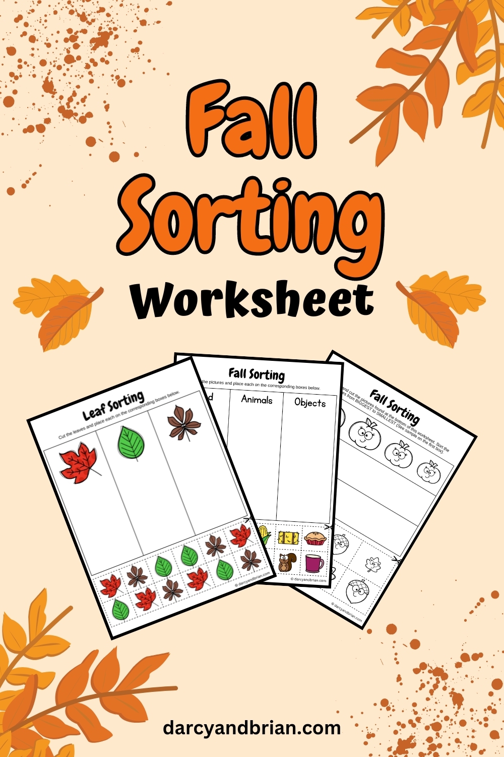 fall worksheets for preschoolers