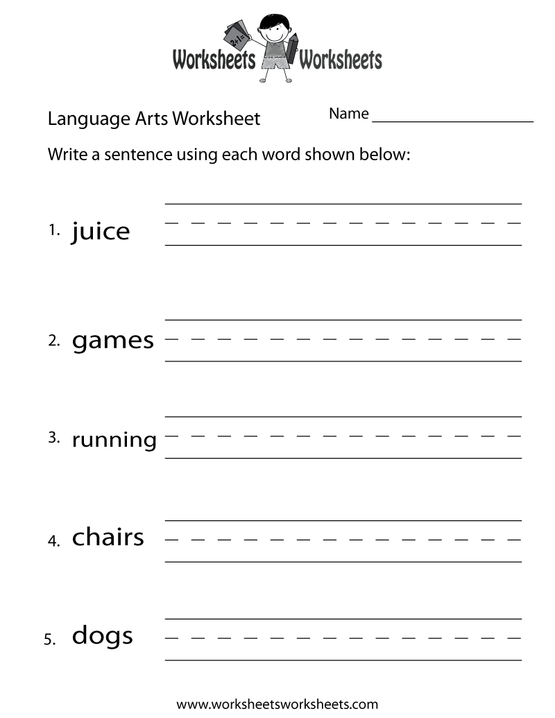 kindergarten language arts worksheets kindergarten language arts worksheets