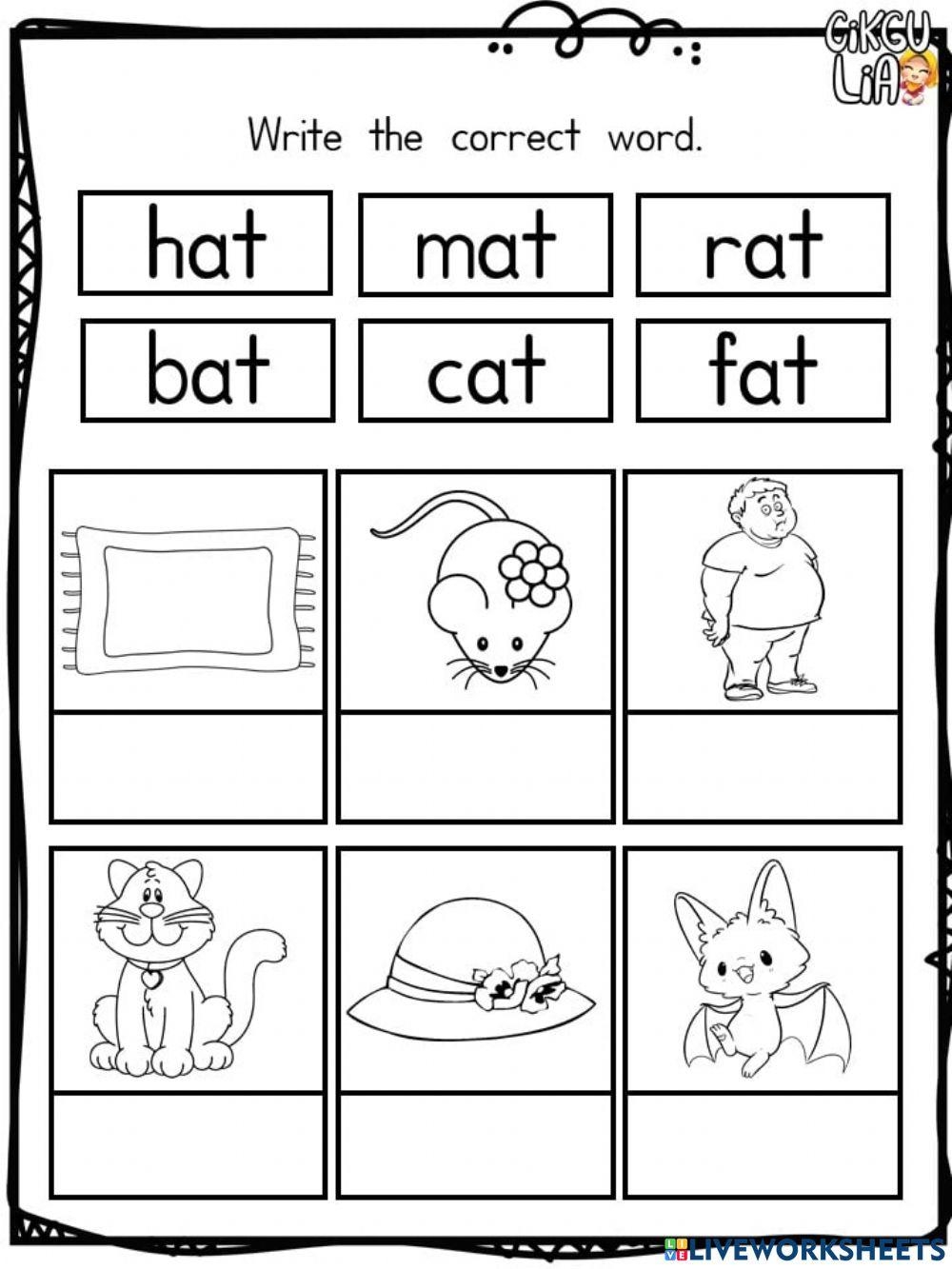 preschool worksheets english